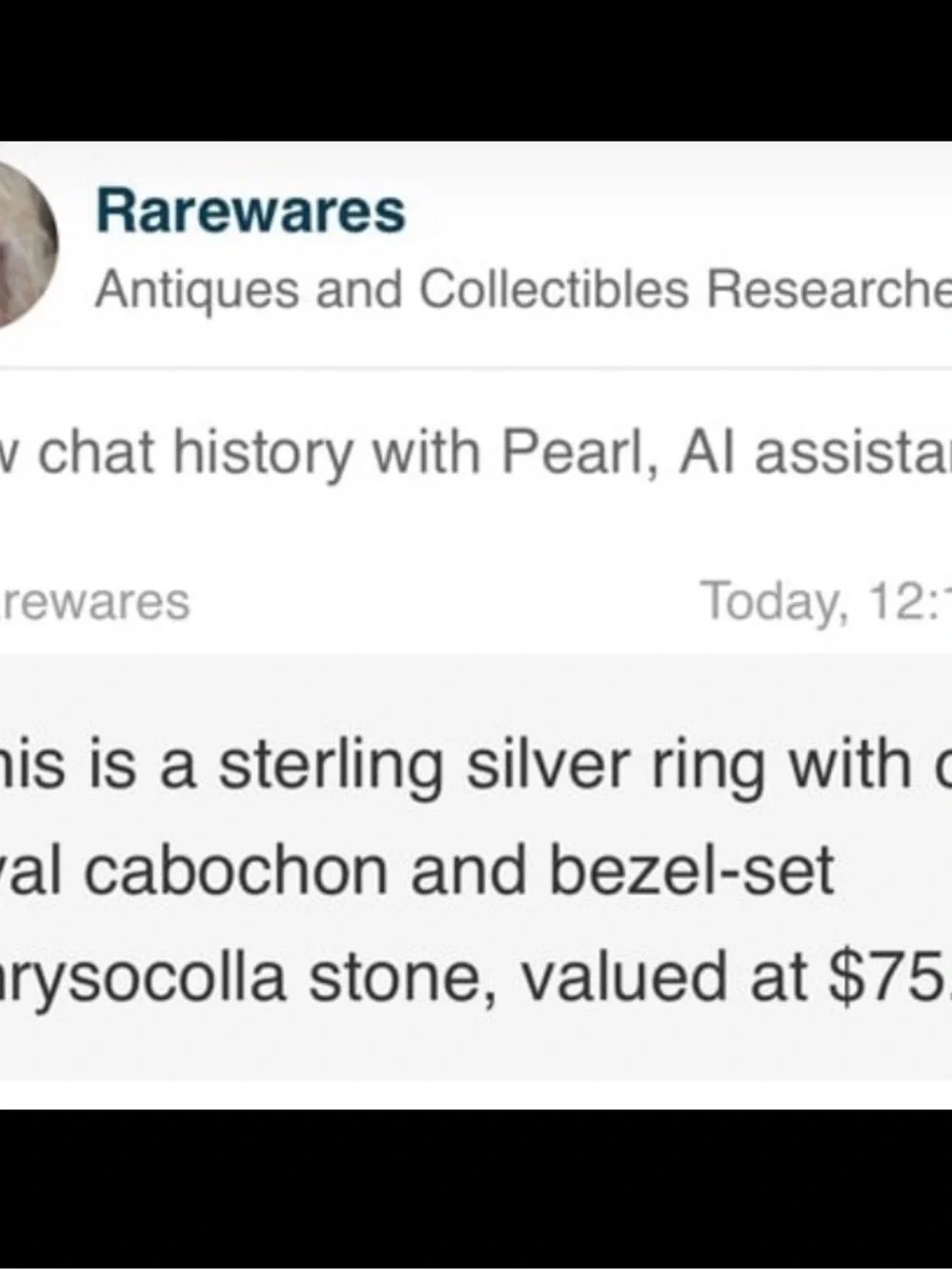 Size 7 925 Sterling Silver Teal Chrysocolla Statement Ring